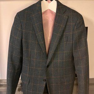 CARUSO Single Breasted Blazer 100% Wool Size 50R Made in Italy